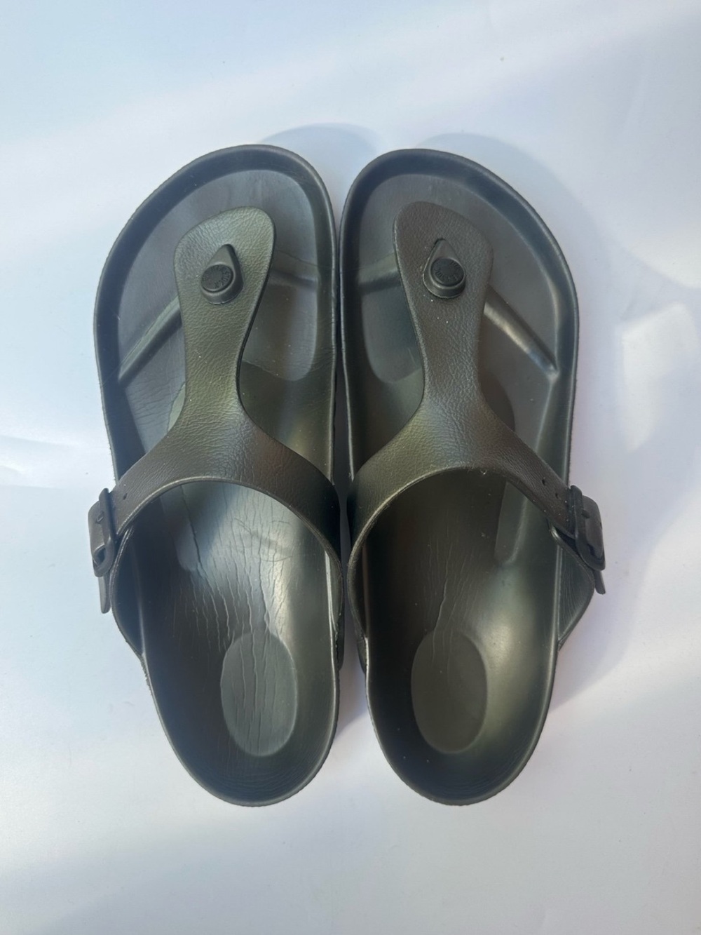 Birkenstock Sandals Gizeh Eva Gray Rubber Thongs Size 41 / US size 10-10.5